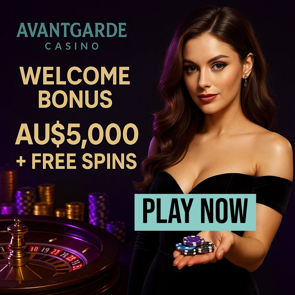 Avantgarde Casino hero banner - welcome bonus